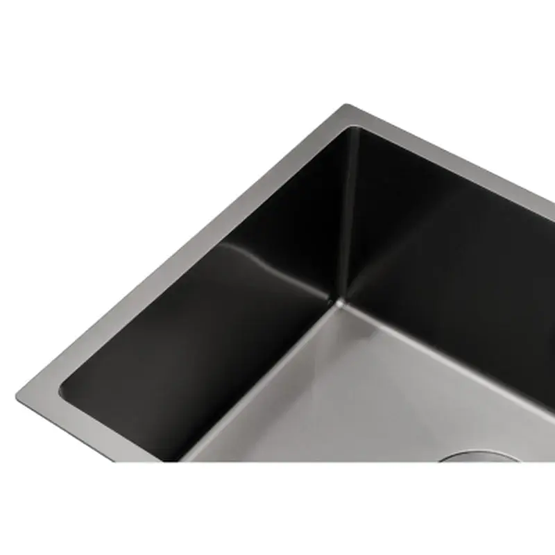 Мийка кухонна GRANADO Under top MAX STEEL S201 black (GS07201B) - фото 4