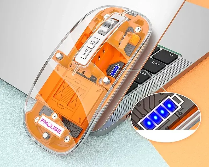 Бездротова миша FMouse M133 2.4 ГГц RGB (акумуляторна) - фото 6