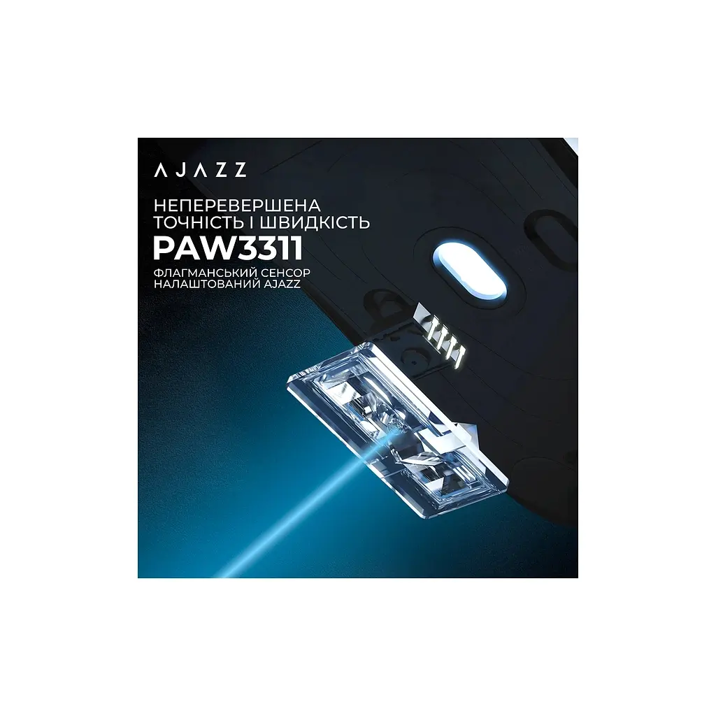 Мишка Ajazz AJ159P MC Wireless/Bluetooth/USB Charging Dock White (AJ159P-MC-W) - фото 7