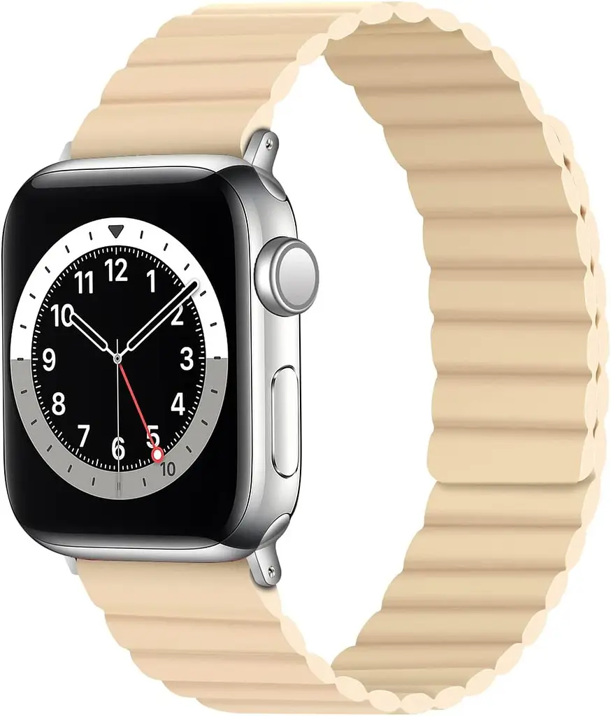 Силіконовий магнітний ремінець Tasikar для Apple Watch 45 мм, 44 мм, 42 мм, серія 8, 7, 6, 5, 4, 3, 2, 1 SE - фото 2