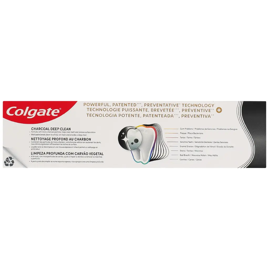 Зубна паста Colgate Total Active Protection 12 Деревне вугілля 75 мл - фото 3