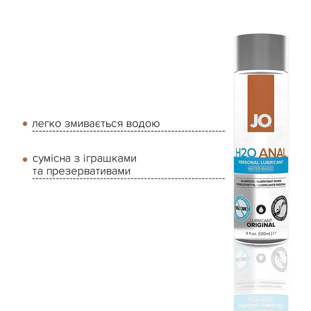 Комплект System JO GWP — ANAL H2O Lubricant 120 мл + Misting Toy Cleaner 120 мл - фото 3