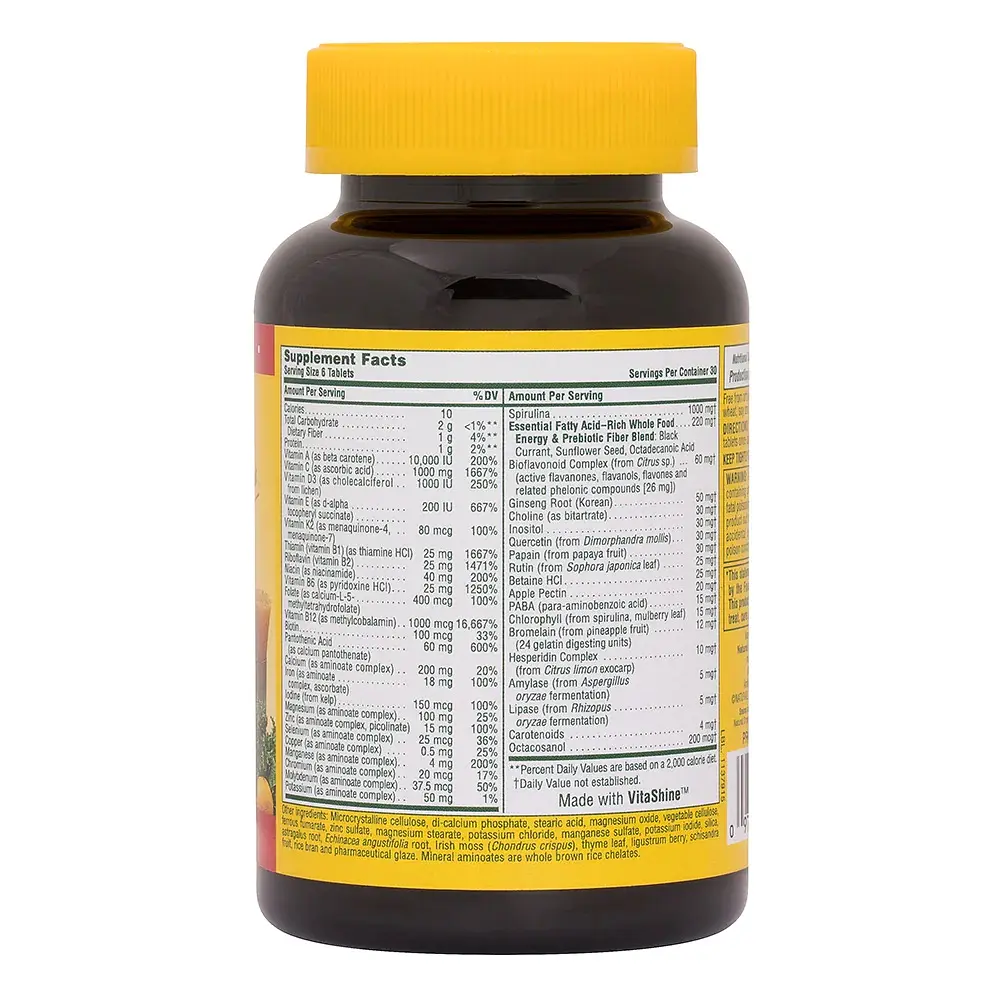 Вітаміни та мінерали Natures Plus Source of Life Multivitamin & Mineral, 180 міні таблеток - фото 2