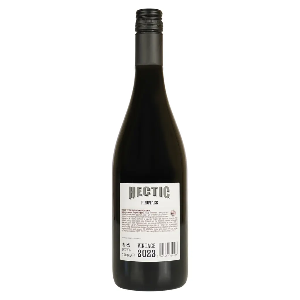 Вино Hectic Pinotage червоне сухе 0.75 л - фото 3