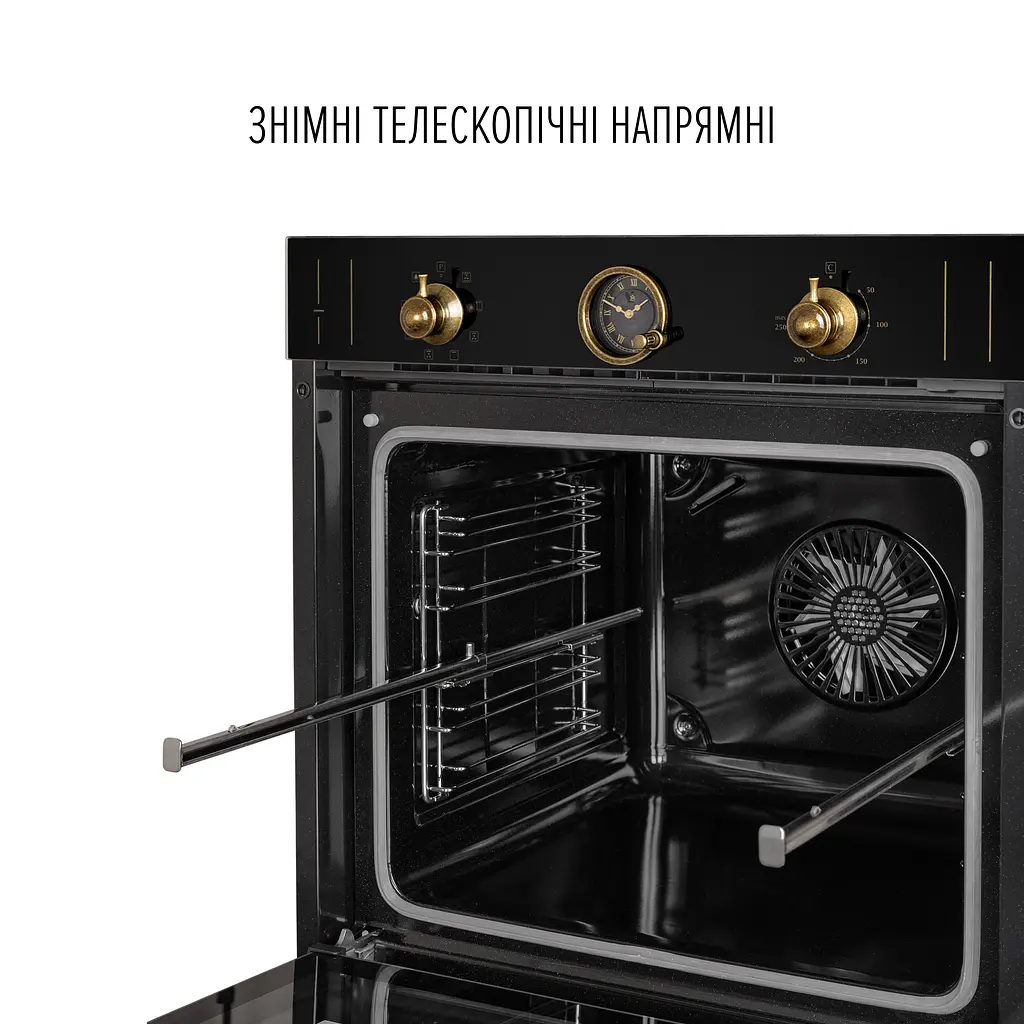 Духовой шкаф электрический PERFELLI VINTAGE 6A8N NERO - фото 9