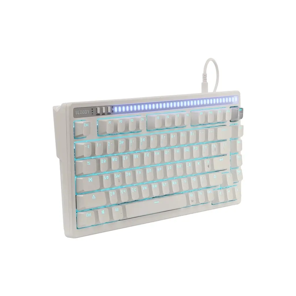 Клавіатура A4Tech Bloody AT75 USB RGB UA White (4711421002776) - фото 4