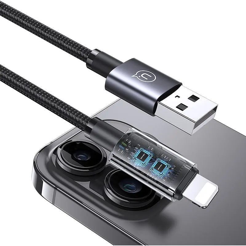 Кабель Usams US-SJ667 USB-A to Lightning 2.4A 1.2m Tarnish [SJ663USB01] [138993] - фото 5