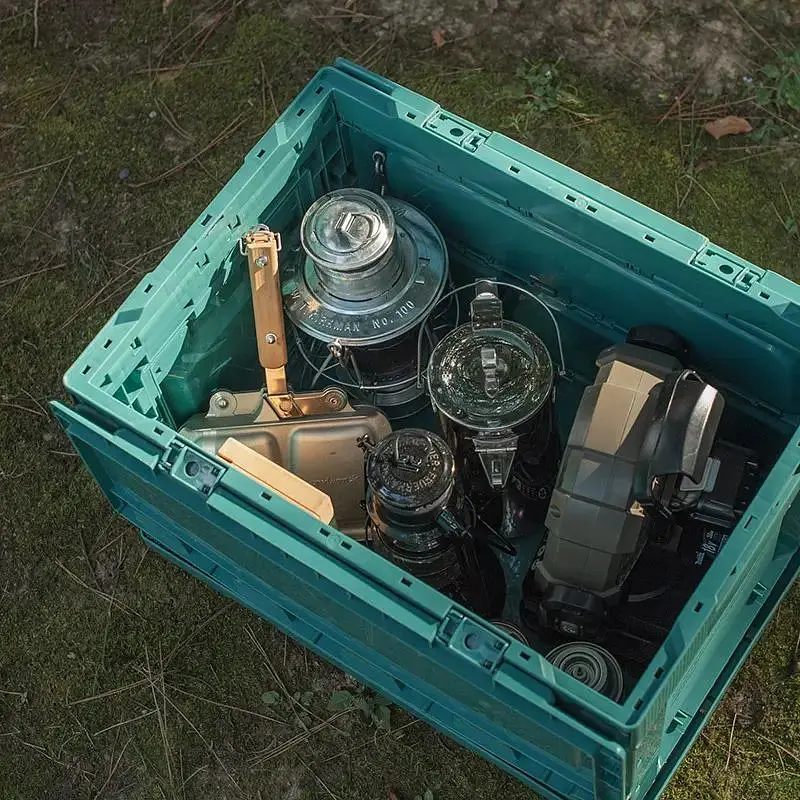 Туристический складной ящик-контейнер Naturehike NH20SJ036 25л (Серый) - фото 4