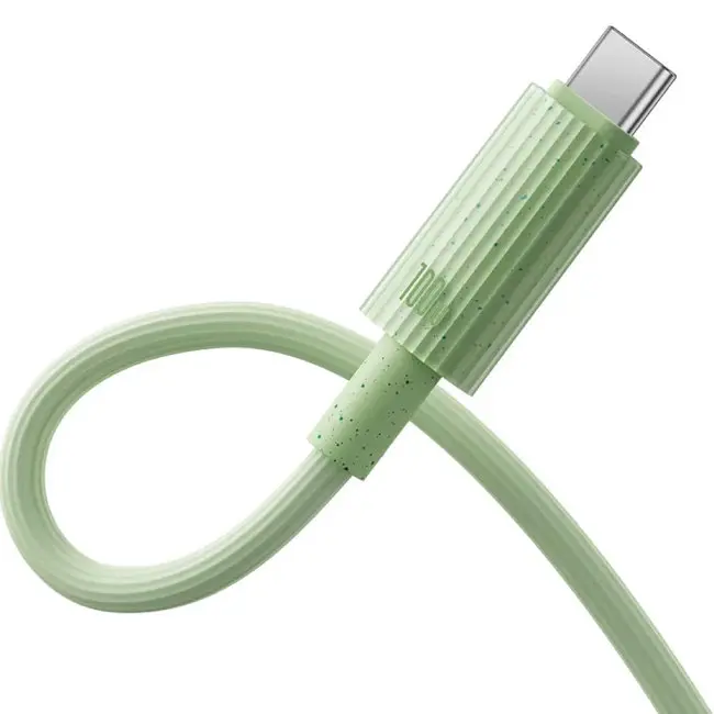 Кабель Baseus Habitat Series Fast Charging Cable Type-C to Type-C 100W 1m P10360202631-00 Green - фото 3