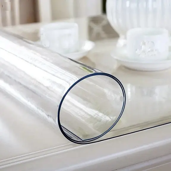 М'яке скло у рулонах Soft Glass Ширина - 1.35м Довжина - 20м (товщина 0,4мм) Прозоре - фото 4