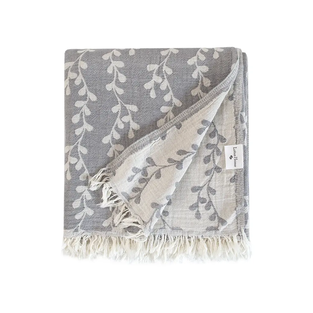 Покрывало Lotus Home - Riba gri серый 190x225 - фото 3
