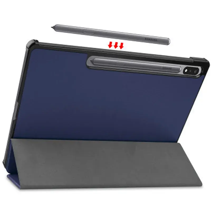 Чохол до планшета BeCover Smart Case Samsung Tab S9 Plus (SM-X810/SM-X816)/S9 FE Plus (SM-X610/SM-X616) 12.4" Deep Blue (710322) - фото 6