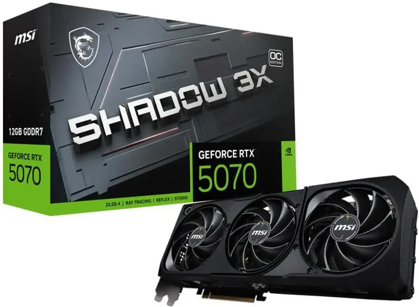 Відеокарта MSI GeForce RTX 5070 12G SHADOW 3X OC - фото 5