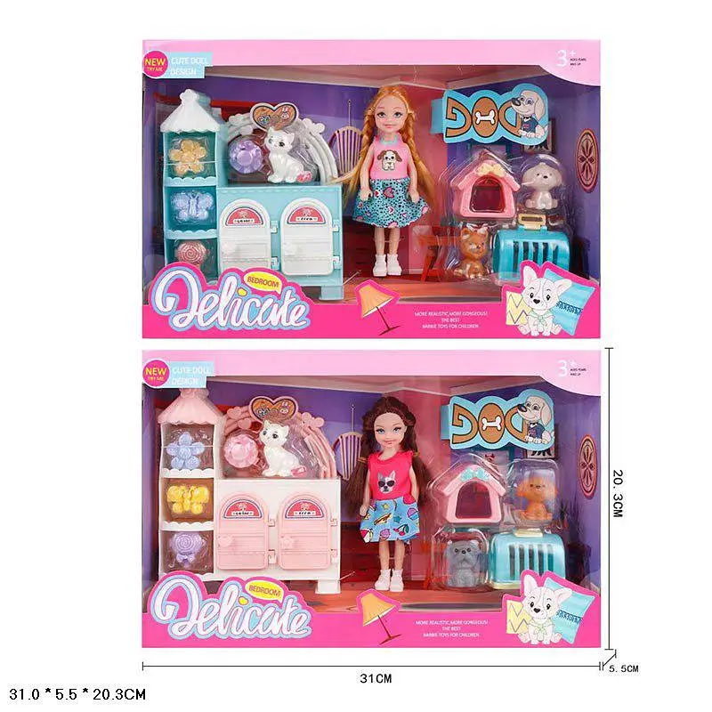 Ігровий набір з лялькою та меблями Delicate Bedroom (L5-37) в асортименті