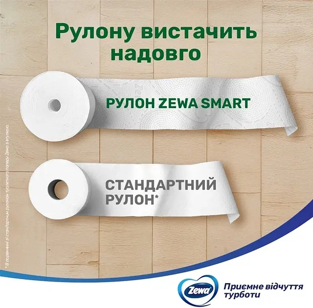Туалетний папір Zewa Smart Подвійний рулон 8 - фото 3