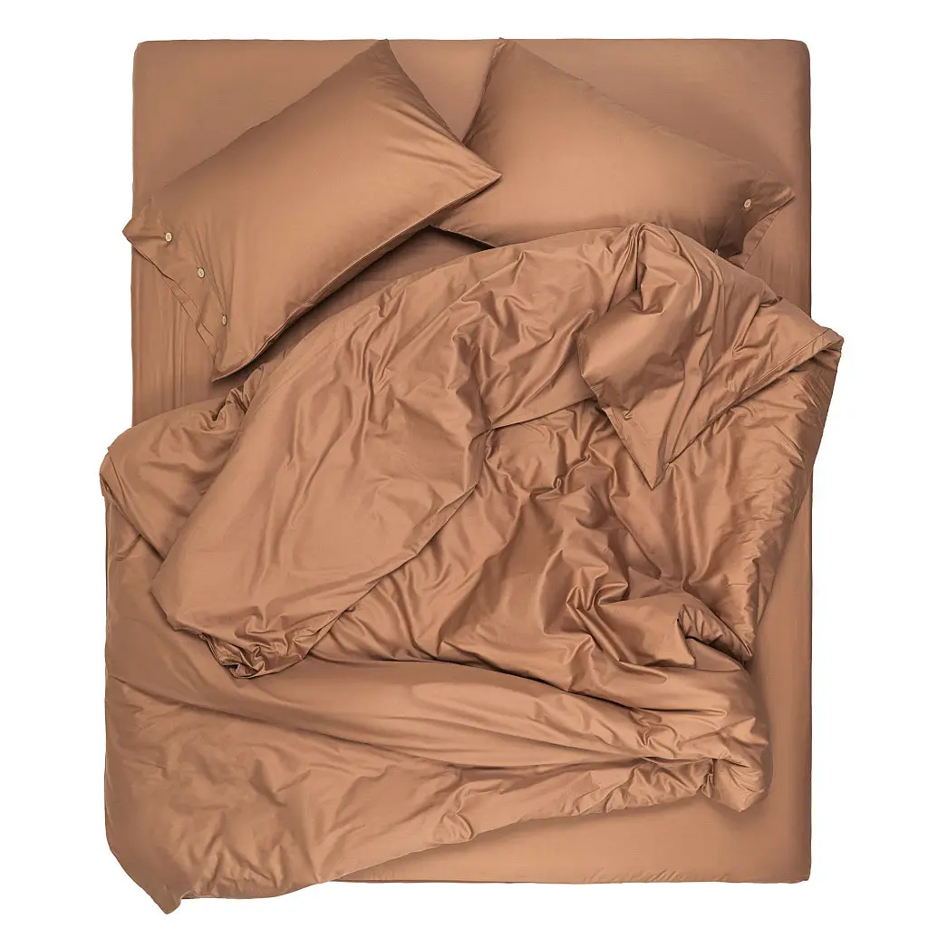 Підковдра Ardesto Mix&Match 100% бавовна, сатин коричневий 160х220 см (ART1622DVH) - фото 6