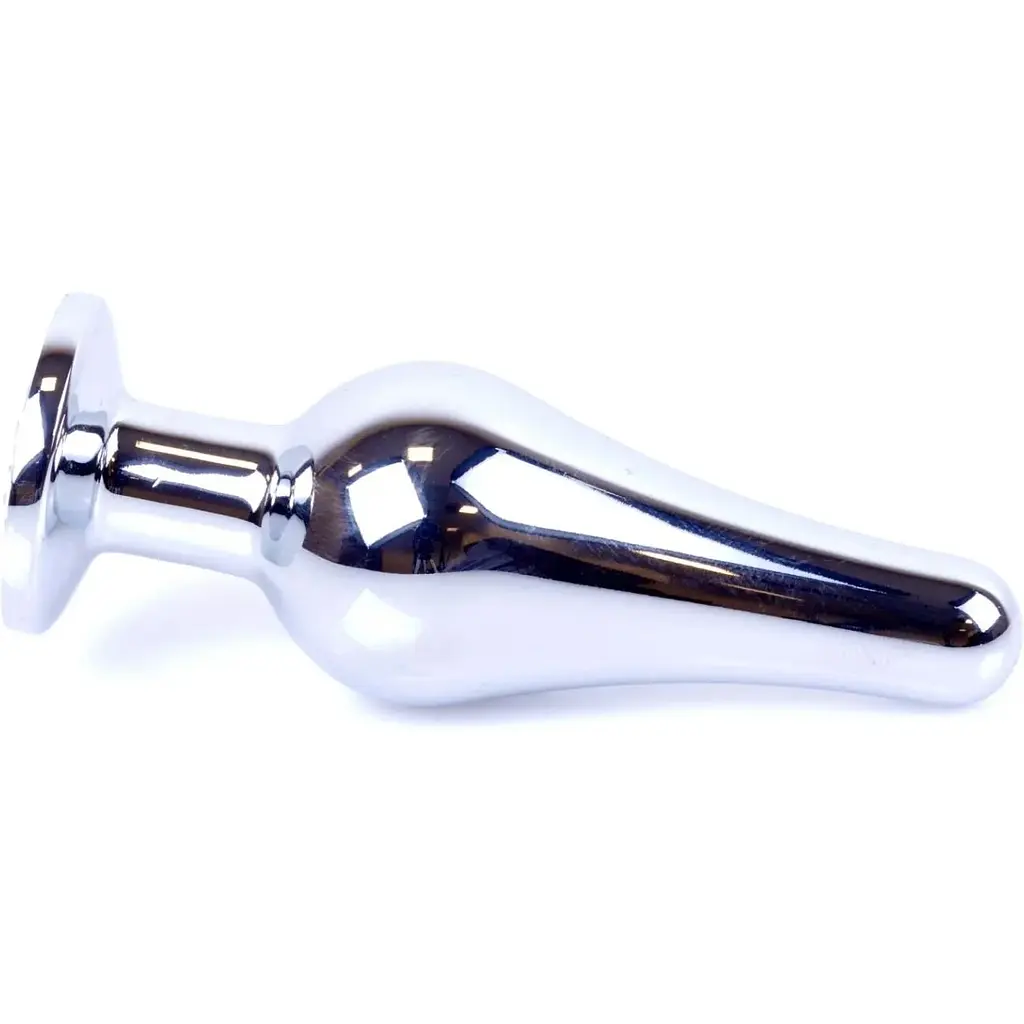 Анальна пробка Boss Of Toys Boss Series - Jewellery Silver Butt Plug Dark Blue, BS6400077, Срібний / Синий - фото 5