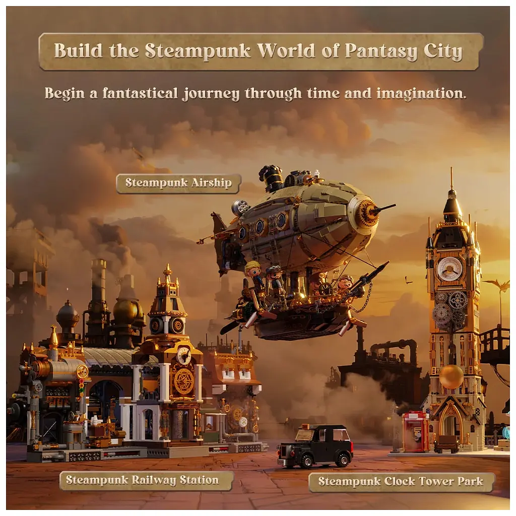 Конструктор Pantasy Original Дирижабль Steampunk (85021) - фото 6