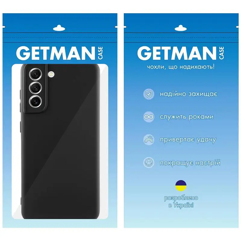 Чехол TPU Getman Liquid Silk Full Camera для Samsung Galaxy S21 Черный/Black - фото 5