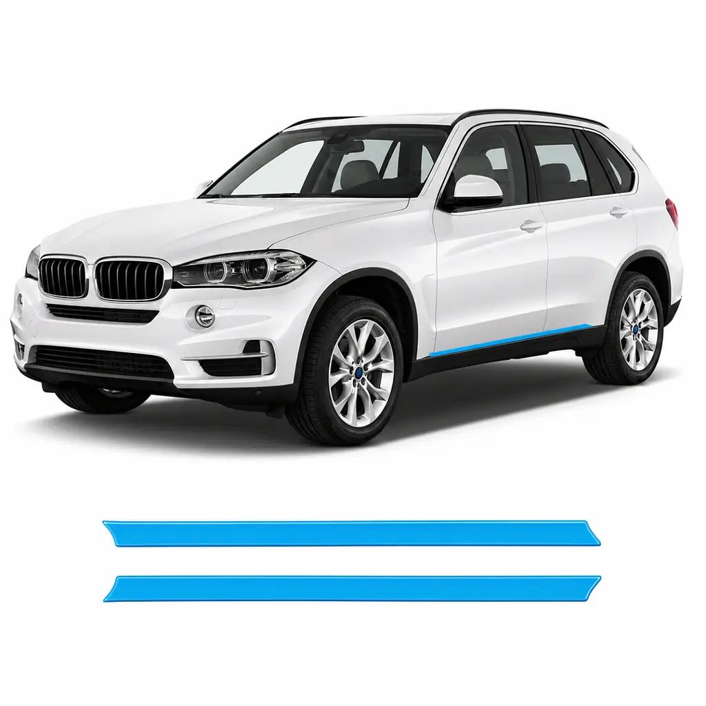 Антигравійна захисна бронеплівка за лекалами для BMW X5 F15 2013-2018 - нижня зона кузова та пороги