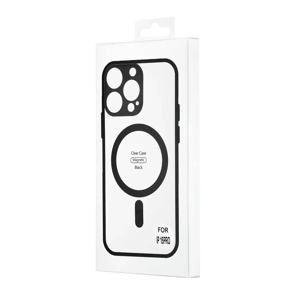 Чохол Color Edge with MagSafe (Protected Camera) iPhone 15 Pro Black - фото 2