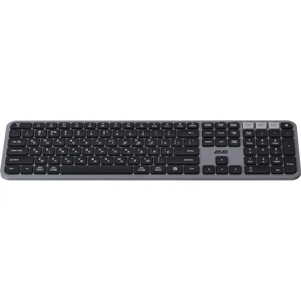 Клавіатура 2E KS240 Wireless Ukr (2E-KS240WG) Gray (2E-KS240WG_UA) - фото 4