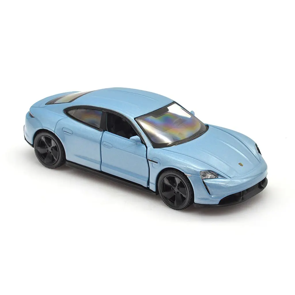 Автомодель TechnoDrive Porsche Taycan Turbo S, 1:32, синя (250335U) - фото 6