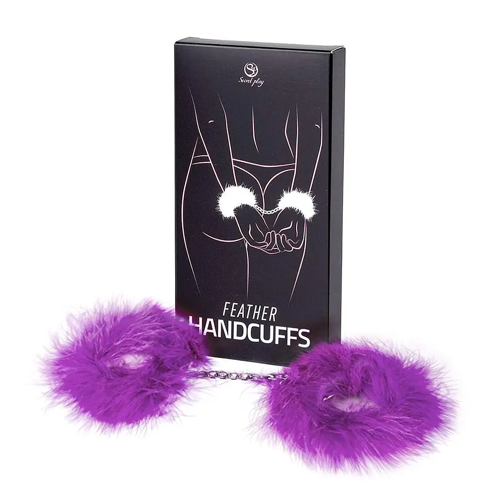 Наручники - Secret Play Feather Handcuffs Purple - фото 6