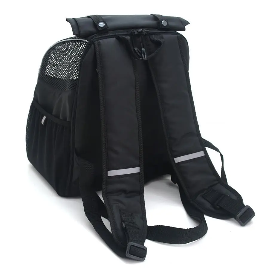 Рюкзак для переноски кошек и собак Zoo-hunt Турист №0 16 х 26 х 30 см черный - фото 3