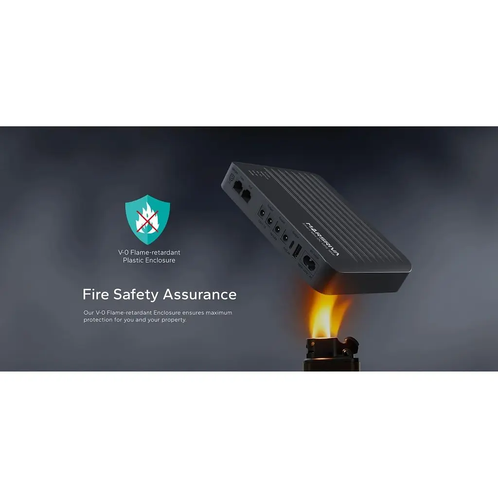 ДБЖ Marsriva DC UPS для роутерів KP5 Max 4xDC+USB+USB-C+PoE OUT, 5V/9V/12V/24V 18W 20000mAh LiFePO4 - фото 8