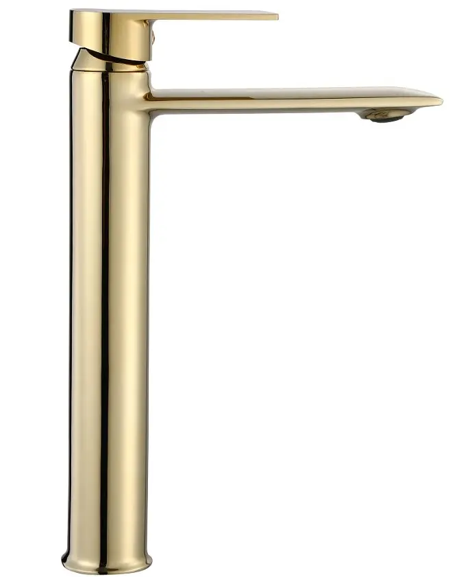 Змішувач для умивальника Rea Veneta gold високий (REA-B6419) - фото 2