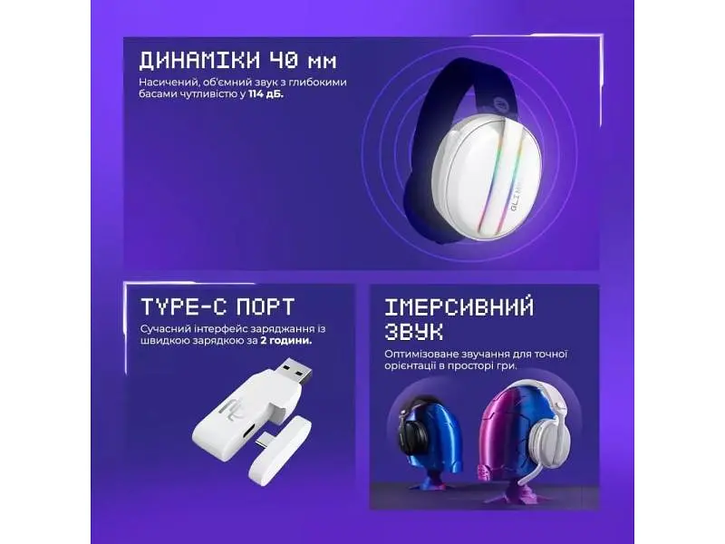 Навушники з мікрофоном Proove Gaming Glimmer (APP) White (WHGL00022017) - фото 6