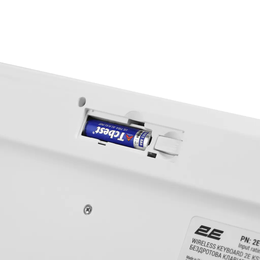 Клавіатура бездротова 106key, WL 2E KS-260 White, EN/UK - фото 5