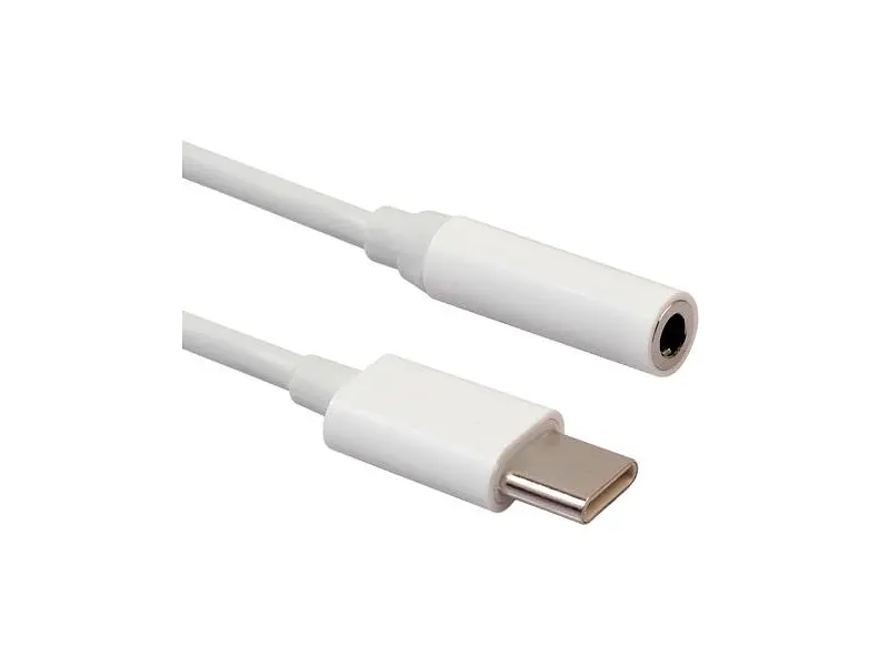 Перехідник Lapara LA-Type-C-Audio-3.5mm white (USB Type-C Male - Audio AUX mini jack 3,5 mm Female) - фото 2