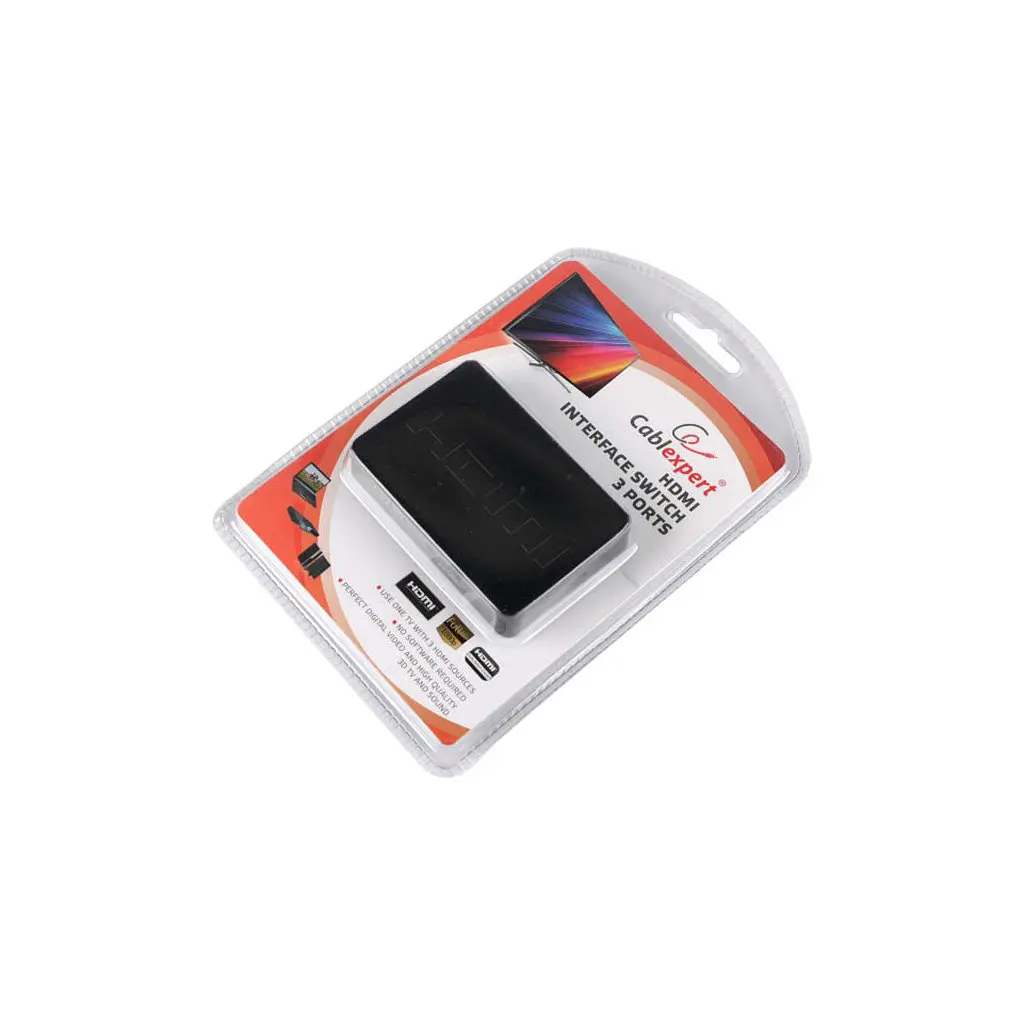 Комутатор відео Cablexpert HDMI v. 1.4, 3 входи, 1 вихід (DSW-HDMI-34) - фото 4