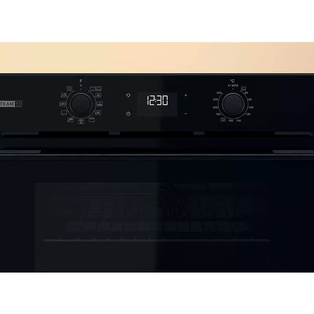 Духовой шкаф электрический Whirlpool 71 л A+ дисплей конвекция телескопические направляющие пар черный - фото 8