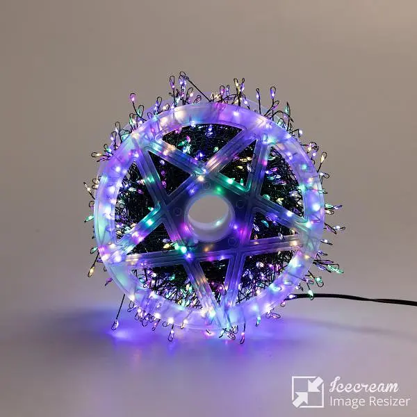 Гірлянда-нитка Роса Хвойна лапа 400 LED 30 метрів, мультиколор - фото 7