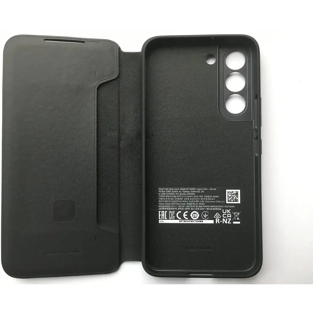 Оригинальный чехол-книжка Samsung Smart LED View Cover для Galaxy S22 Plus (6.6") Black (EF-NS906PBEGRU) - фото 6
