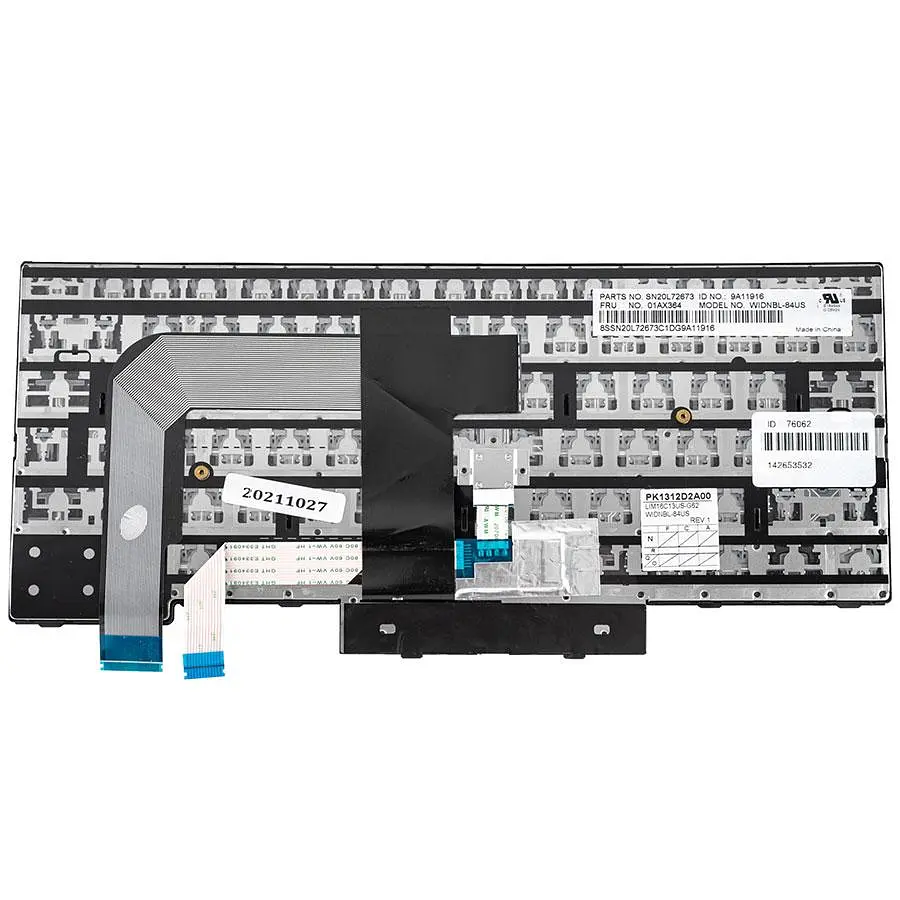 Клавіатура для ноутбука LENOVO (ThinkPad: T480) rus чорний - фото 2