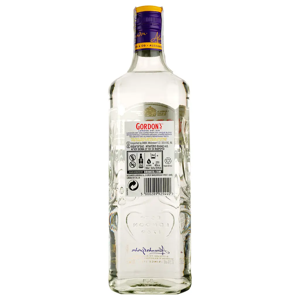 Джин Gordon`s, 37,5%, 0,7 л - фото 2