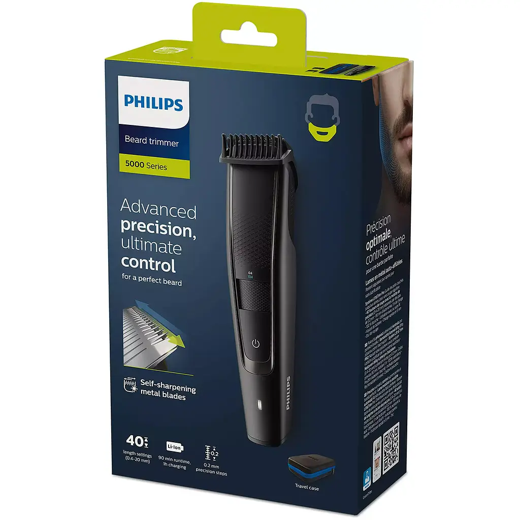 Триммер для бороды Philips Beardtrimmer Series 5000 BT5515/70, черный - фото 7