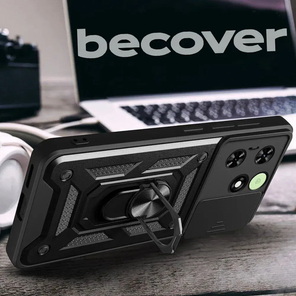 Панель BeCover Military для Tecno Spark 20C (BG7n) Black (710685) - фото 2