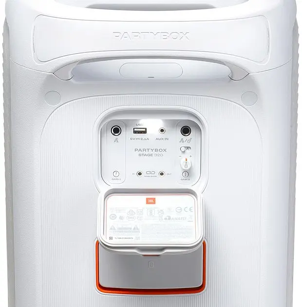 Портативна акустика JBL PartyBox Stage 320 бездротова Sensation White (JBLPBSTAGE320SWEP) - фото 7