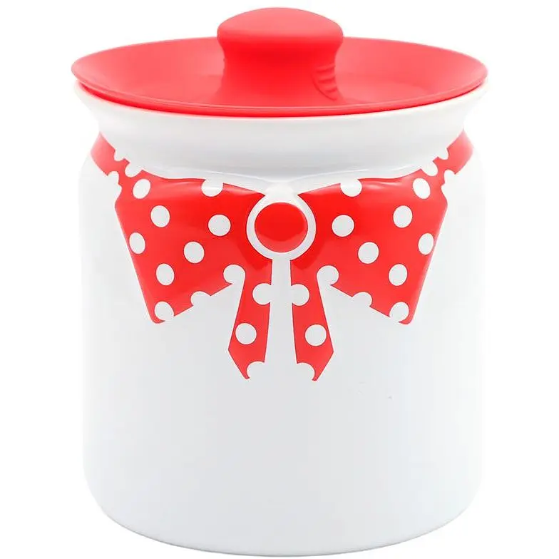 Ємність МВМ My Home 695 г біла з червоним (KP-42 WHITE/RED)