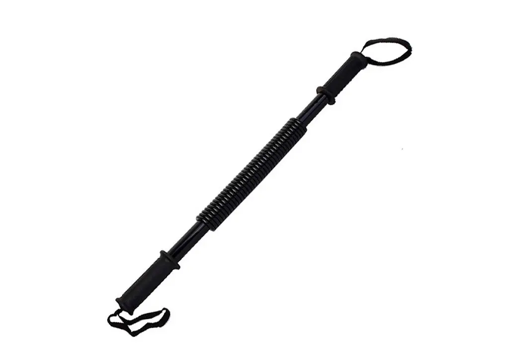 Силовий пружинний еспандер (палиця) EasyFit Power Twister 40 кг Чорний (EF-1642-40)
