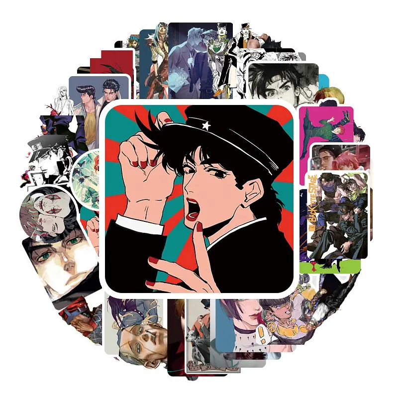 Стікерпак ДжоДжо набір наклейок GeekLand JoJo 50 штук - фото 2