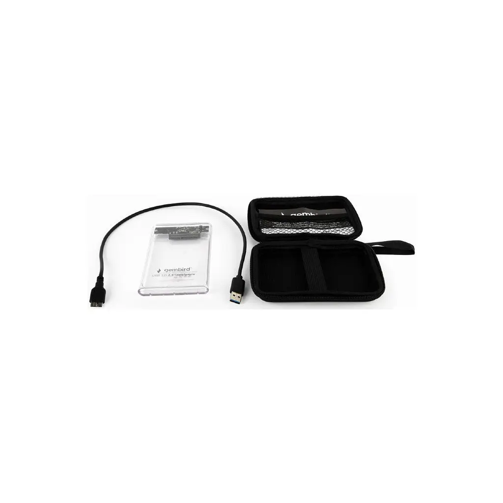 Кишеня зовнішня Gembird 2.5", USB 3.0, прозрачный (EE2-U3S9-6) - фото 4