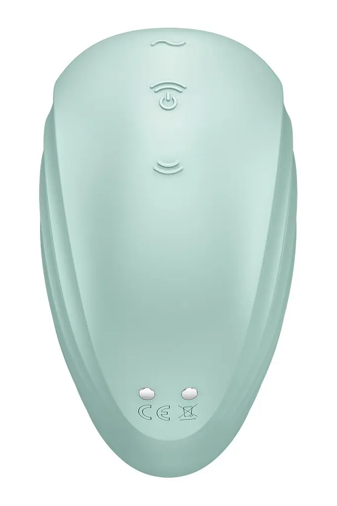 Стимулятор Satisfyer Pearl Diver Вакуумний кліторальний у вигляді мушлі, 9.1х5.1 см мятний - фото 4