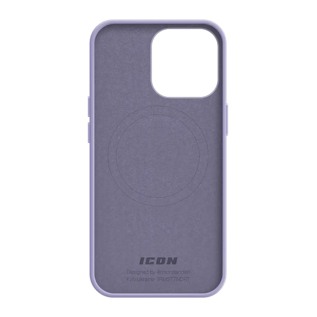 Силиконовый чехол с MagSafe для Apple iPhone 14 Pro, ICON2 MagCase, фиолетовый, противоударный, панель с мягкой подкладкой, защита всего корпуса, поддержка беспроводной зарядки, совместим с защитными стеклами и пленками, ArmorStandart (ARM68404) - фото 2