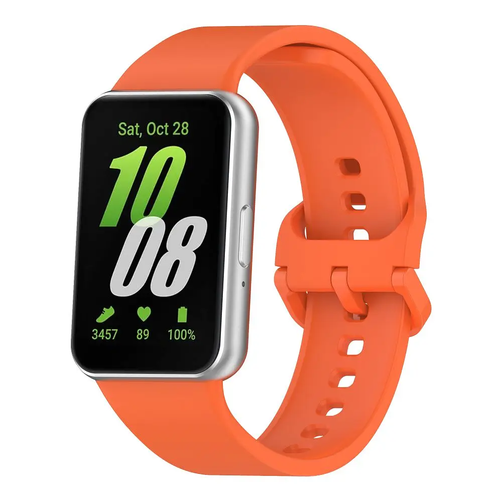 Ремінець Universal Silicone Samsung Galaxy Fit 3 Orange (35302_3345769)
